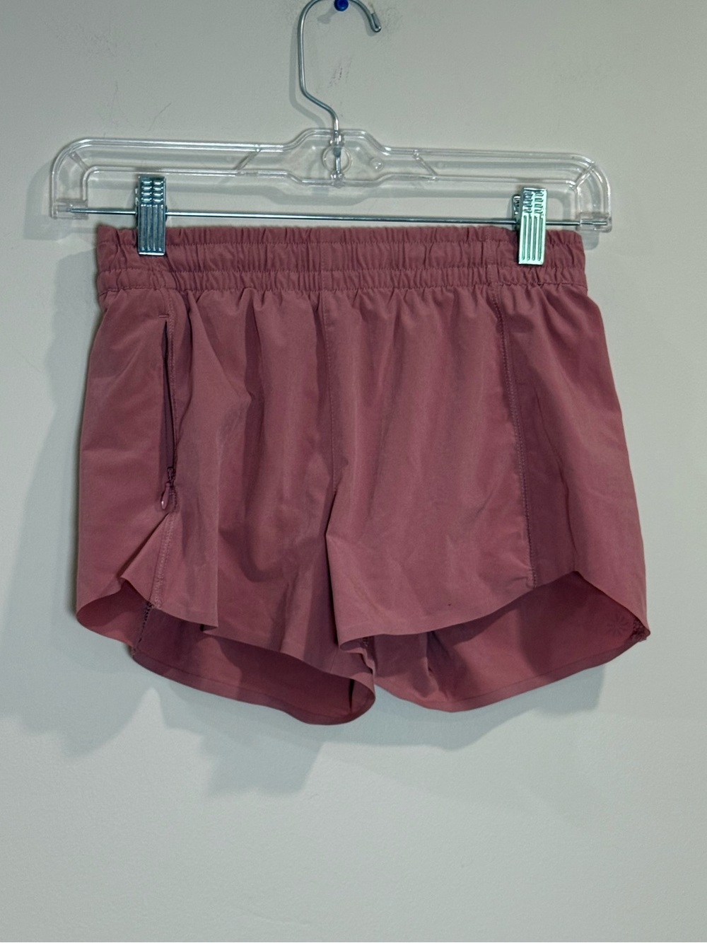 🔥Athleta Girl High-Waist Run Shorts - Dusty Rose Size 12 EC🔥